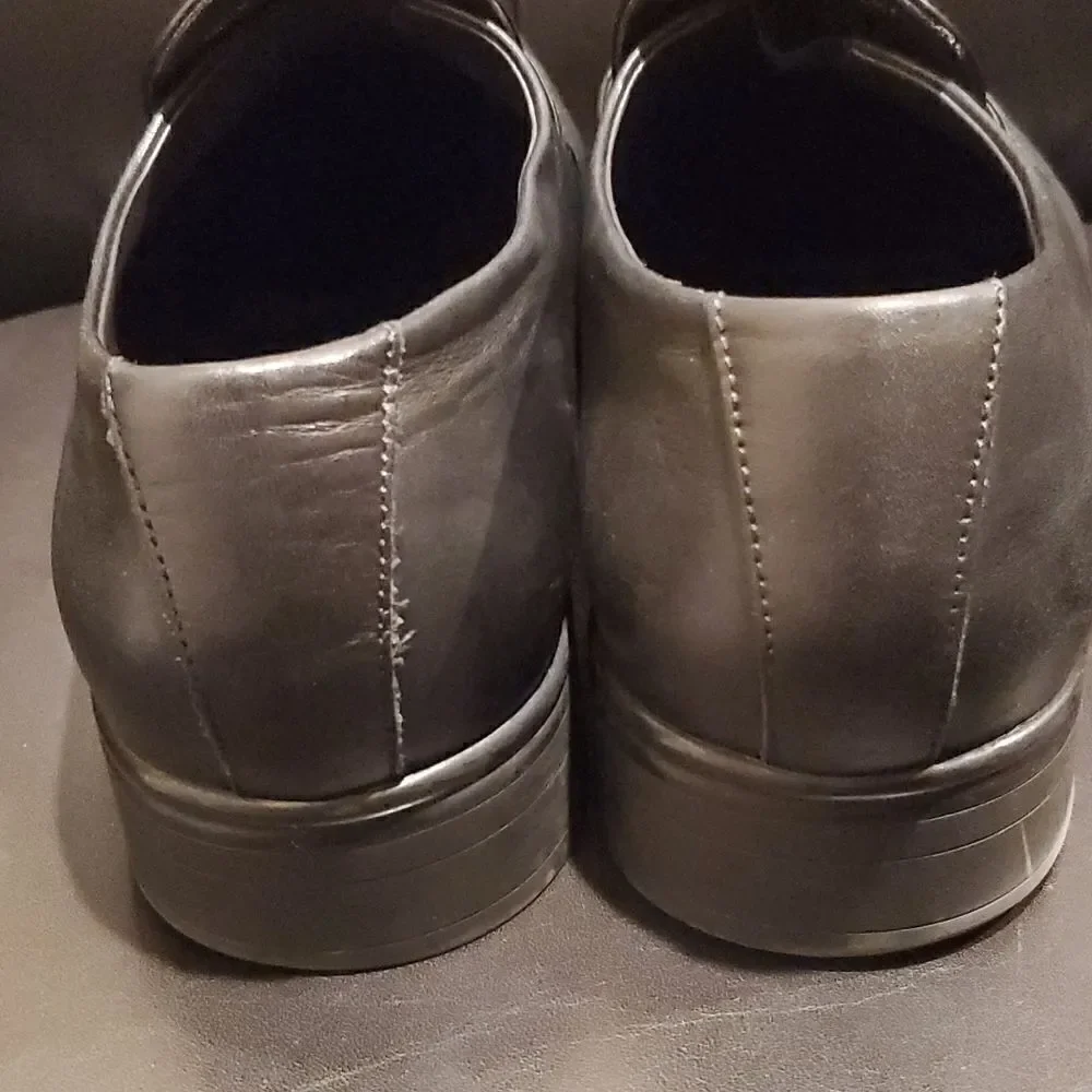 BRUNO MAGLI  Black Leather Mens Loafers - Size 11 1/2‎